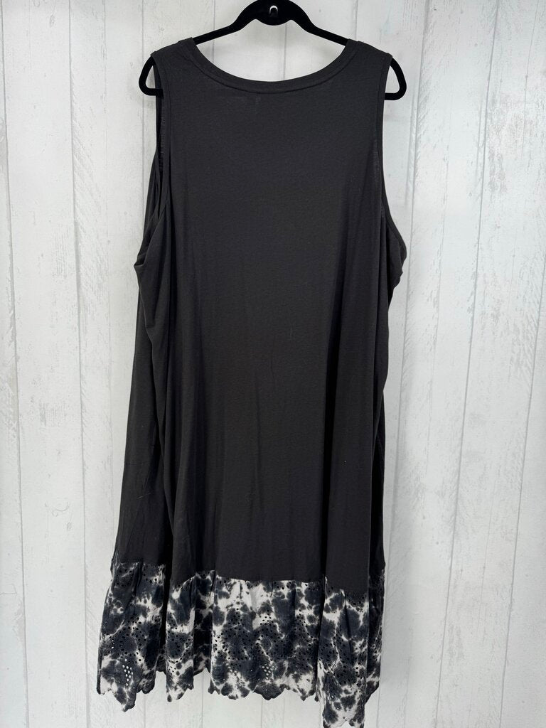 3XP scoop neck slvls dress