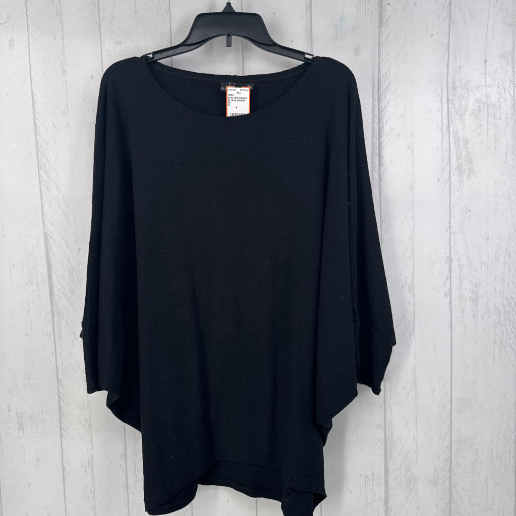 XL drop shoulder 3/4 slv top
