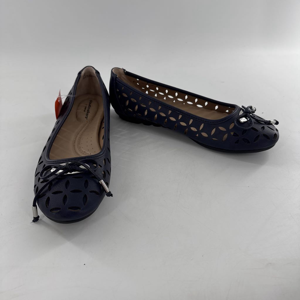 8.5 perforated leather slip-ons