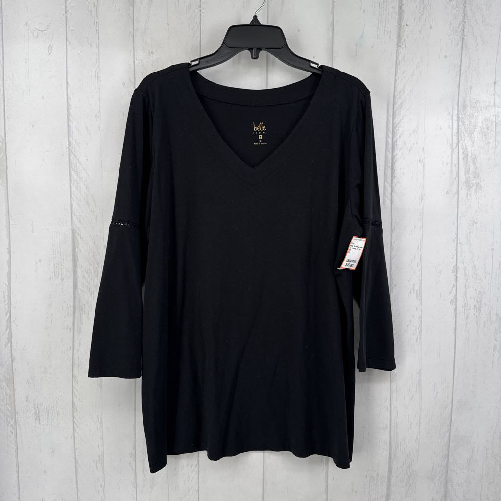 XL v-neck 3/4 slv top