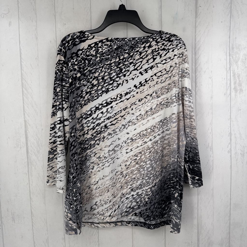 L 3/4 slv asymmetrical top