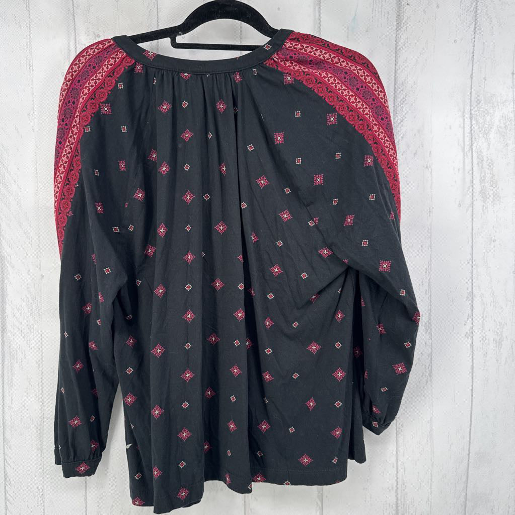 2x l/s diamond print top