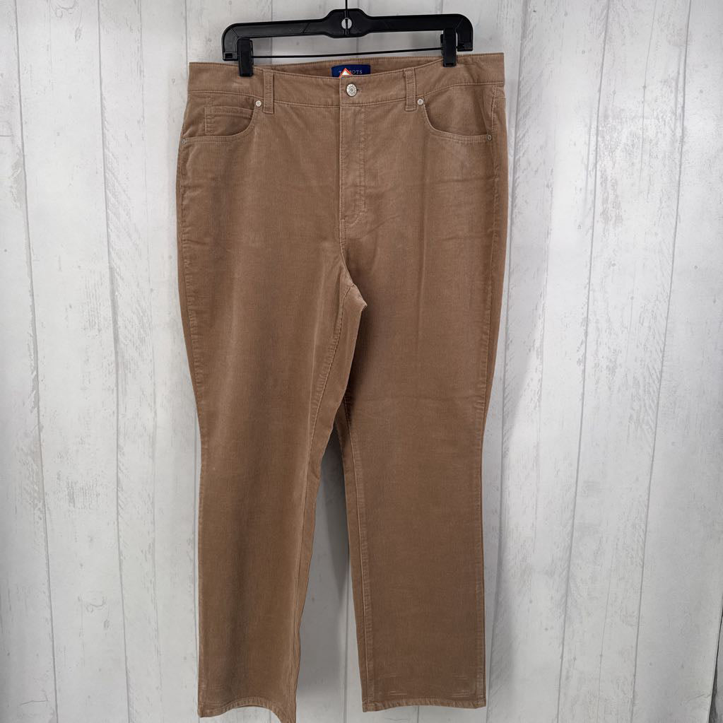 14p corduroy hi-waist straight leg pant