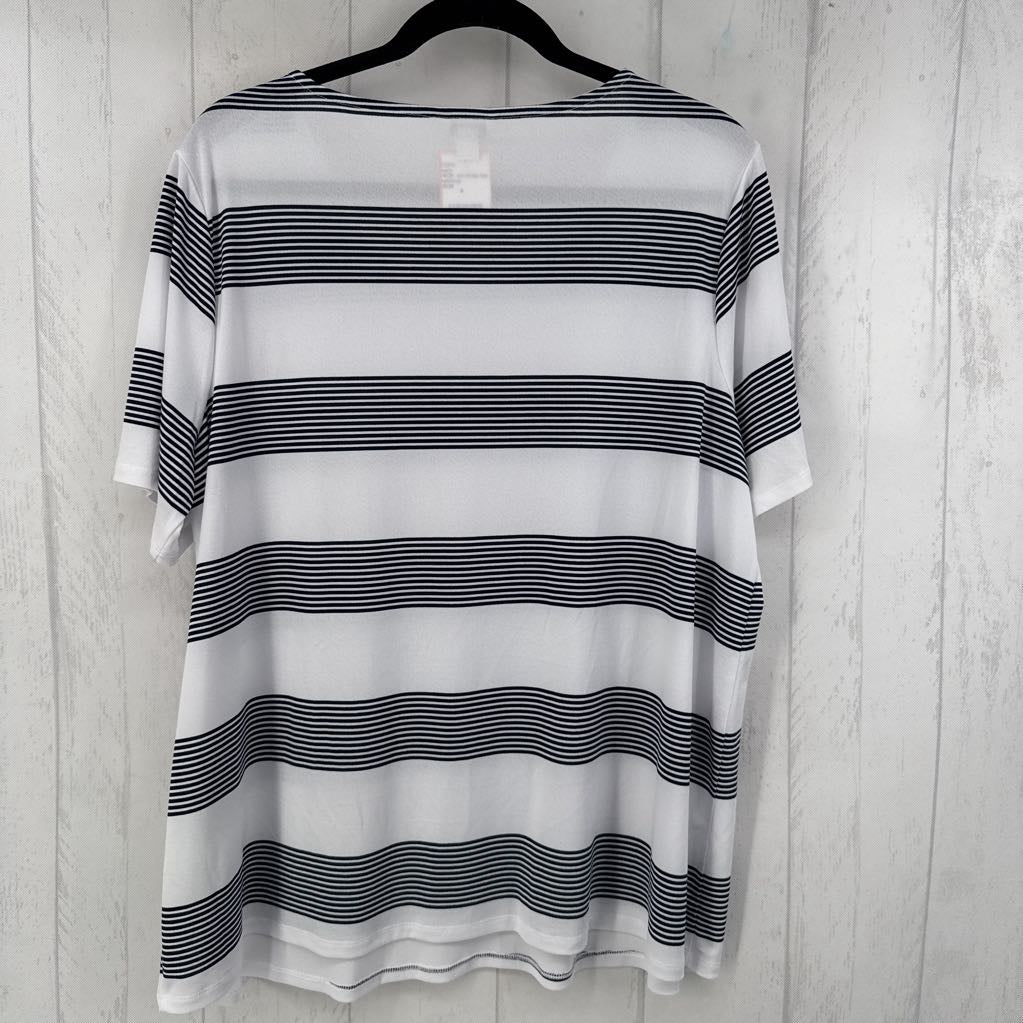 18/20 s/s stripe top