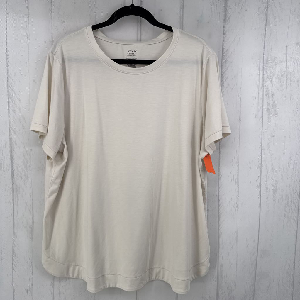 2x s/s scoop neck top