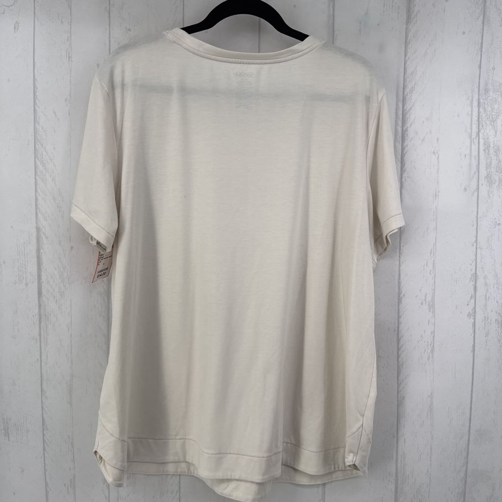 2x s/s scoop neck top
