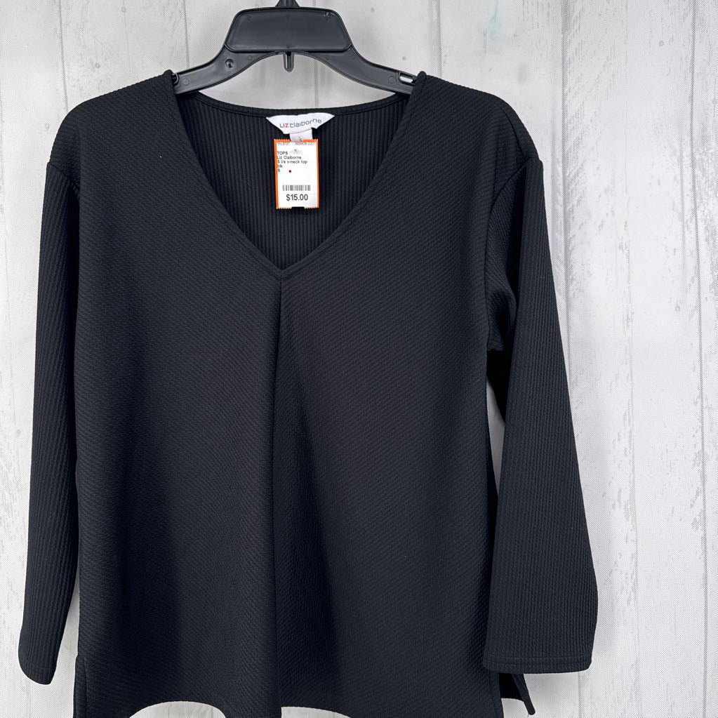 S l/s v-neck top
