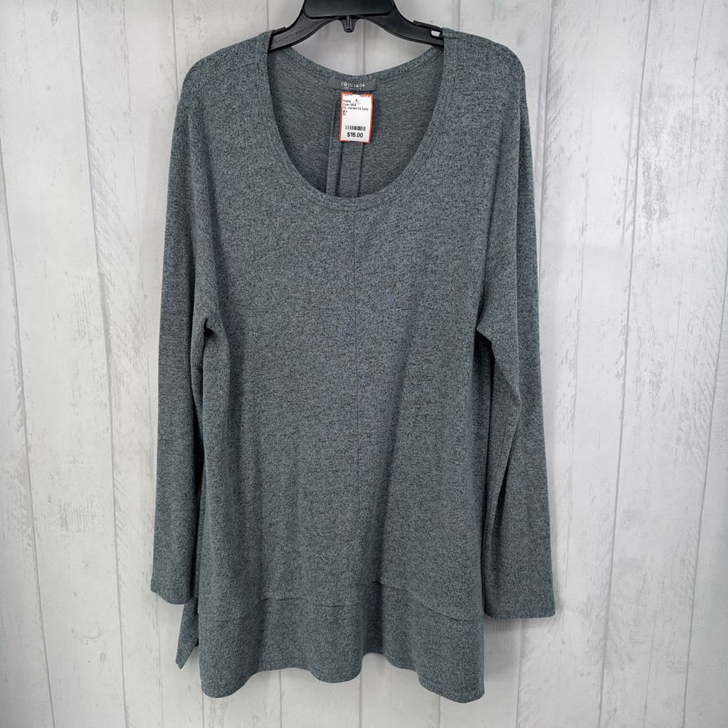 XL marled l/s tunic