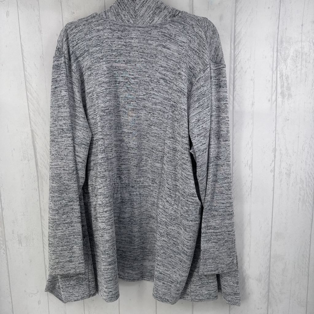 3X marled flowy cardi