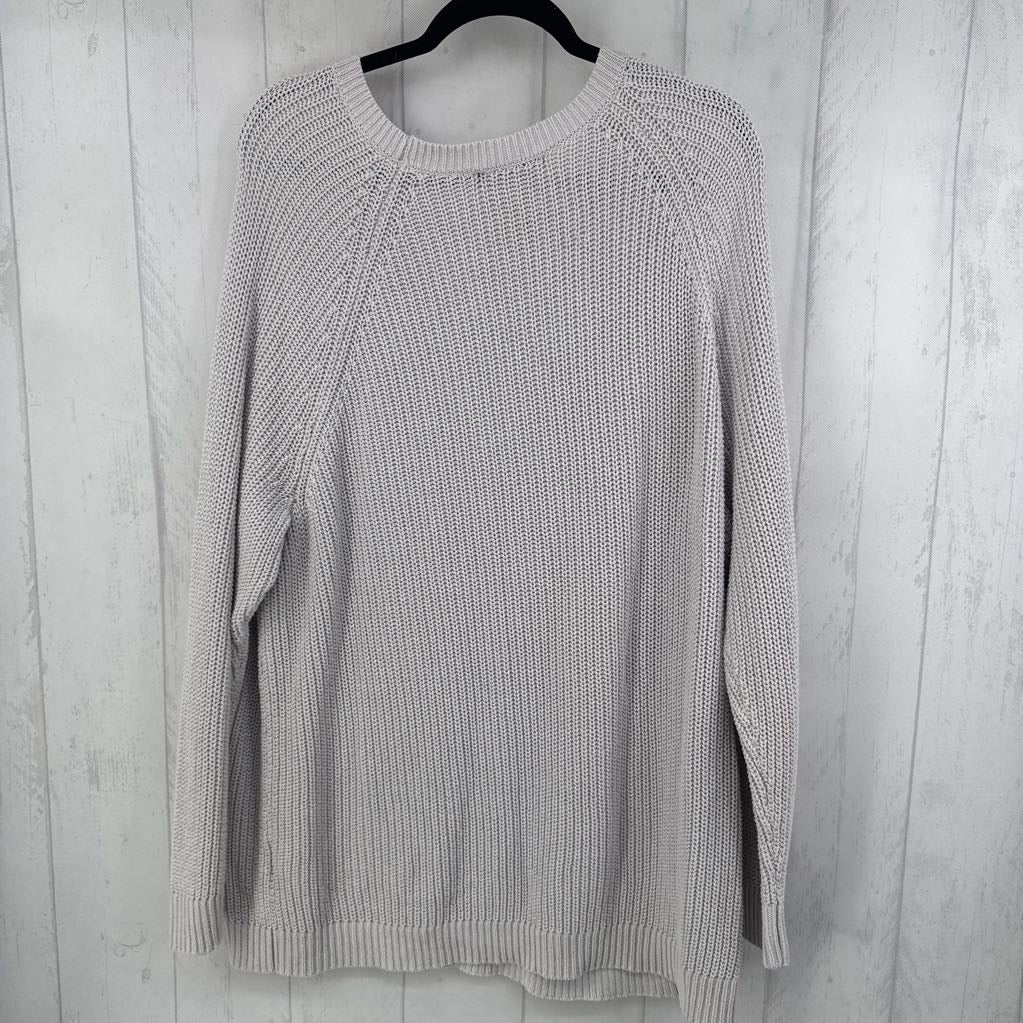 3X scoop neck sweater