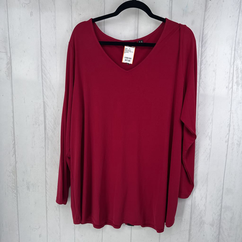2X button back l/s top