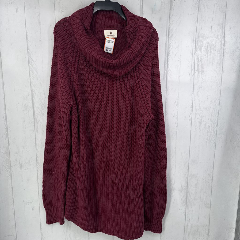 XL cowl-neck sweater