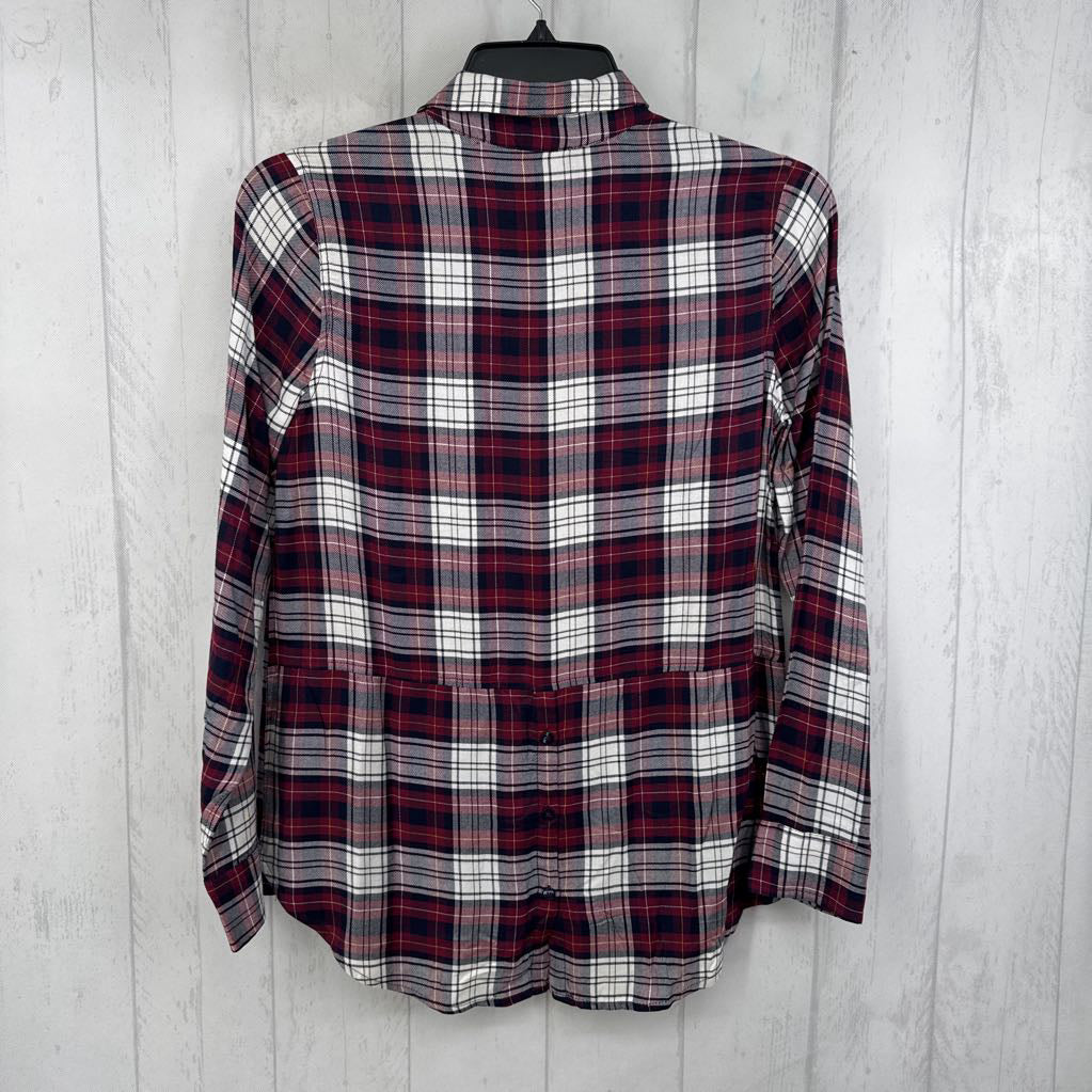 R79 S plaid button down l/s top