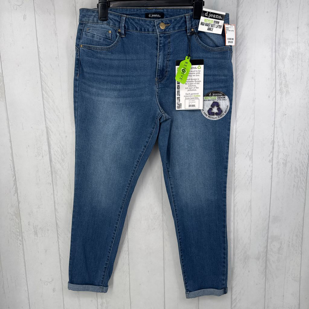 14 hi-waist cuffed hem jean