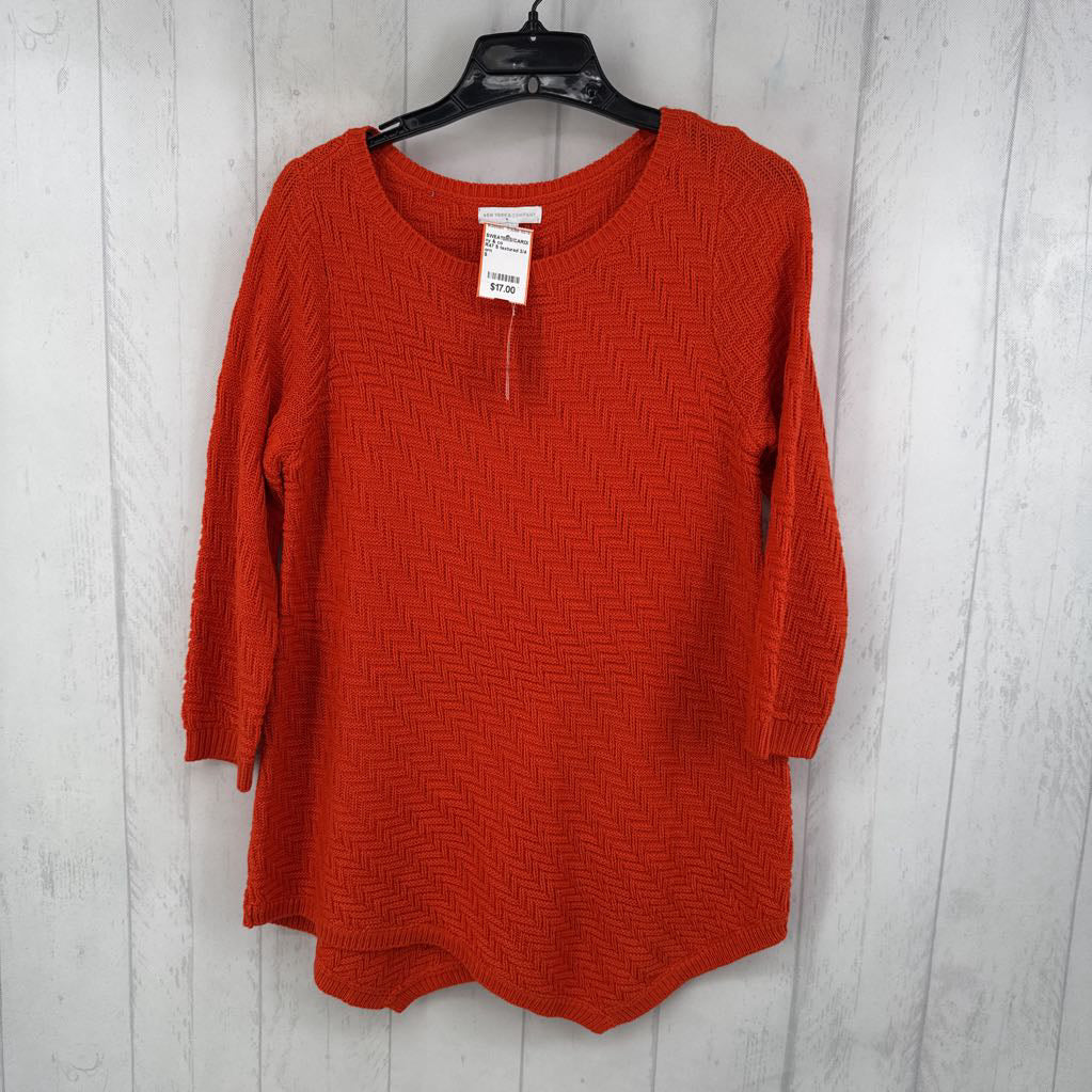 R47 S textured 3/4 slv sweater