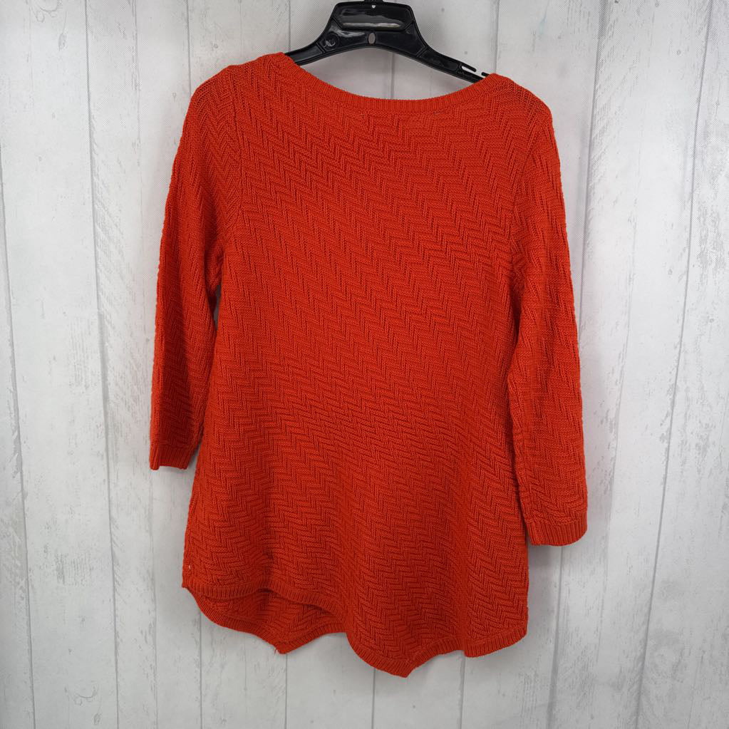 R47 S textured 3/4 slv sweater