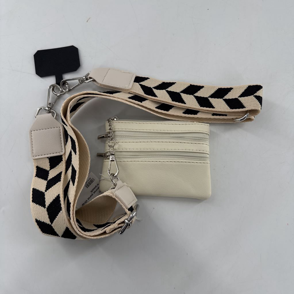 chevron purse strap w/pouch