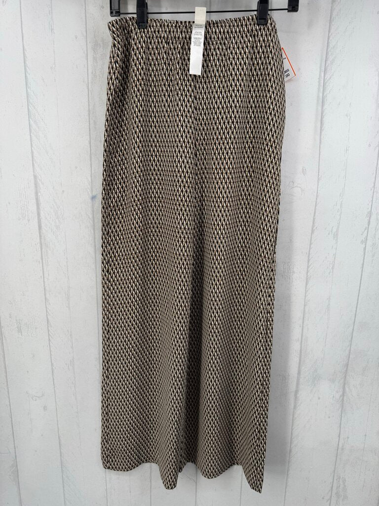 XS printed wide leg pant