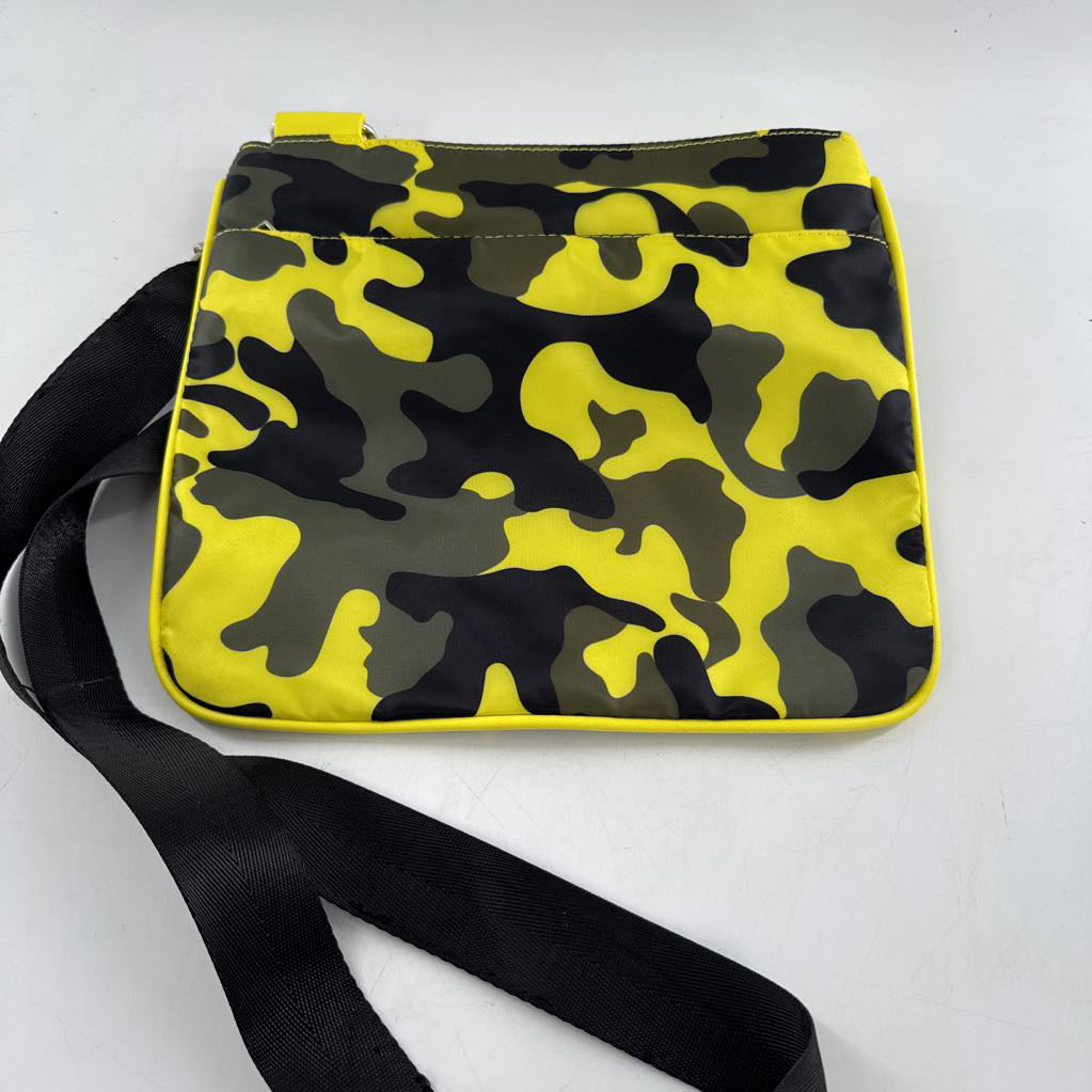 camo print nylon crossbody