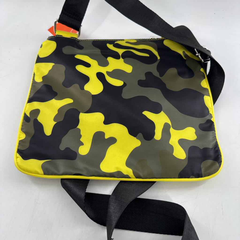 camo print nylon crossbody