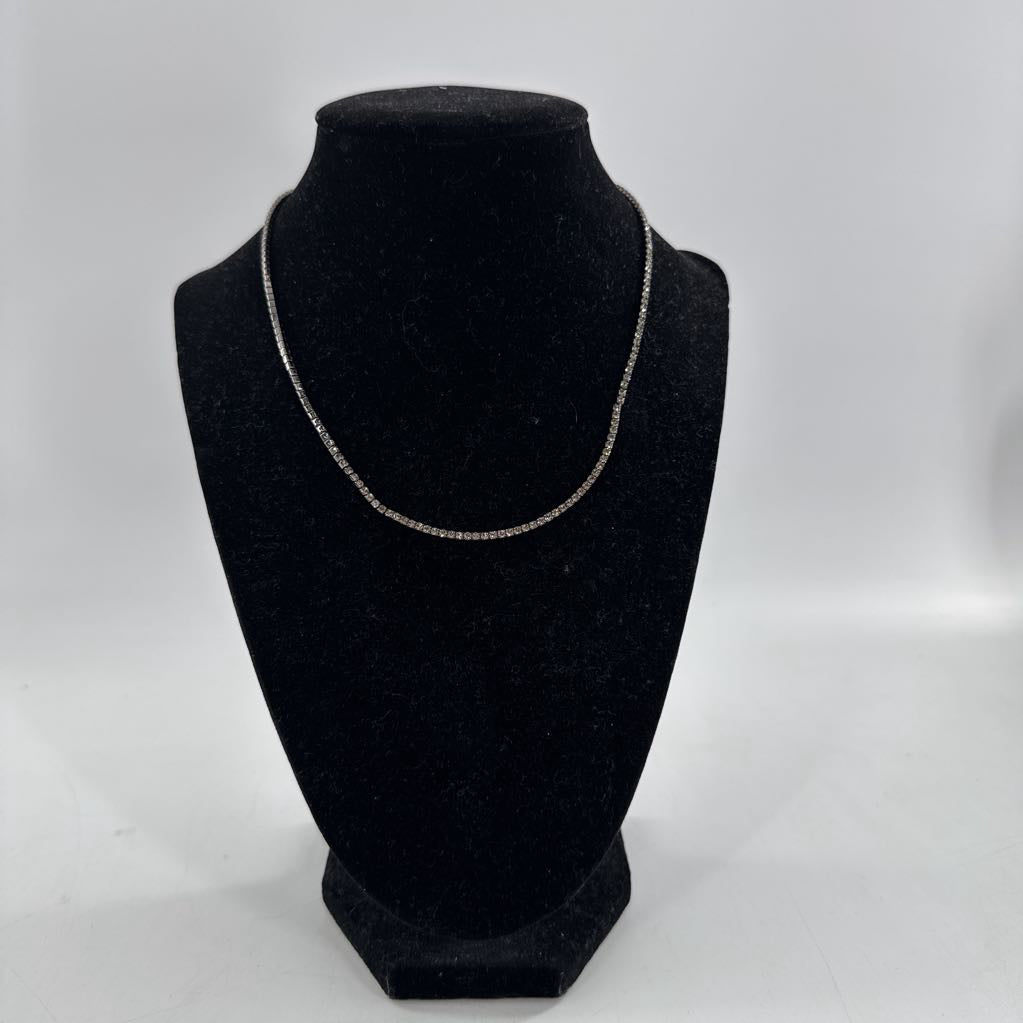 9" rhinestone bar necklace