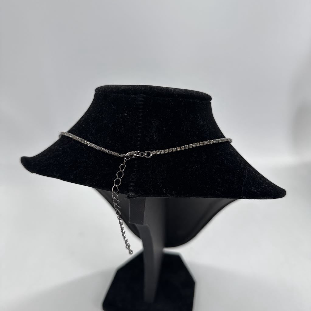 9" rhinestone bar necklace