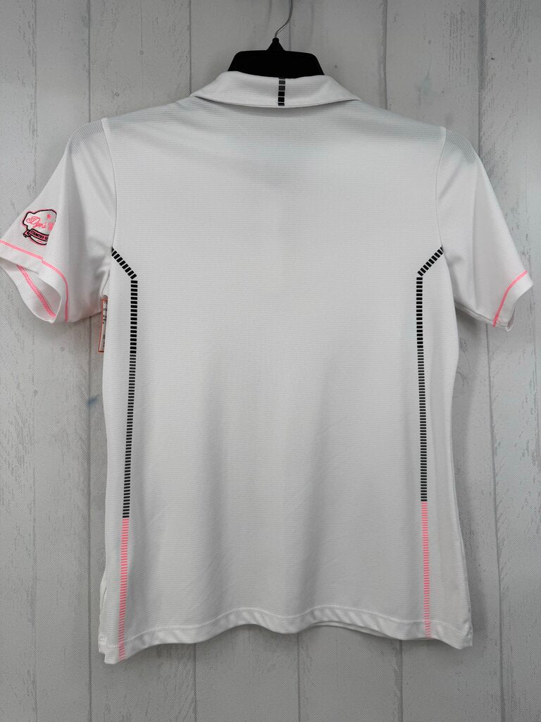 M quarter-button down s/s polo