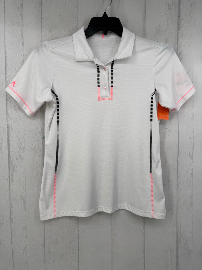 M quarter-button down s/s polo