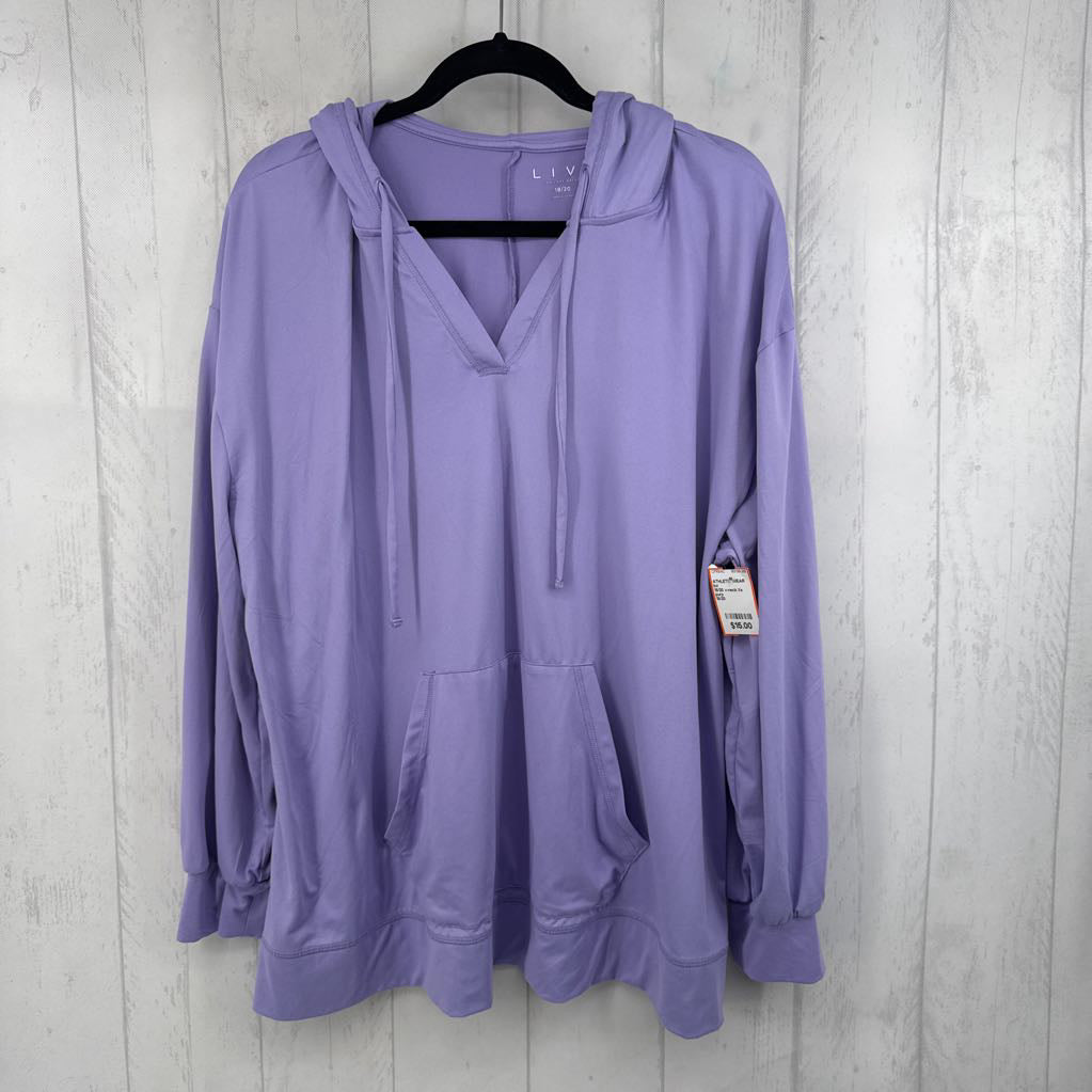 18/20 v-neck l/s pullover