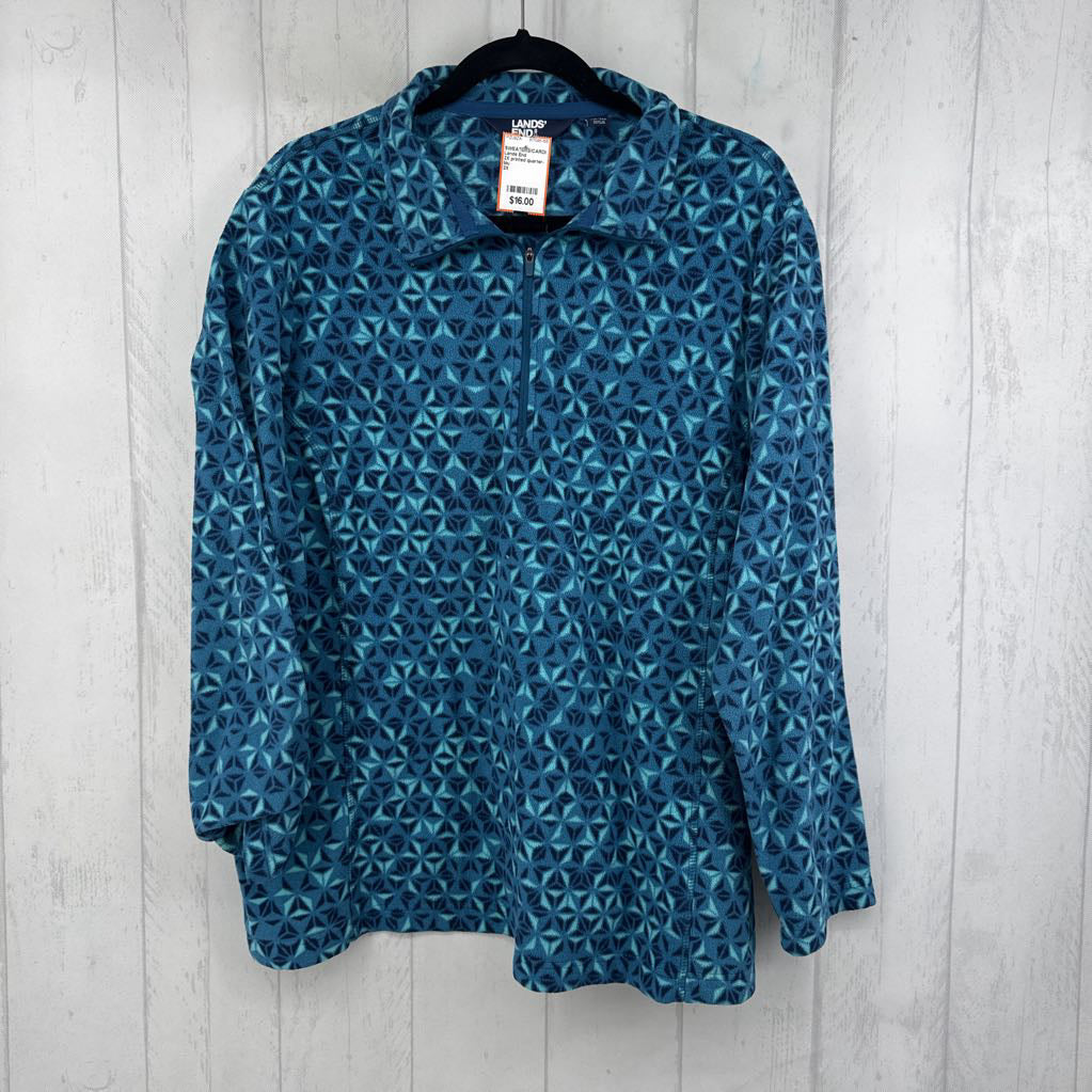2X printed quarter-zip fleece