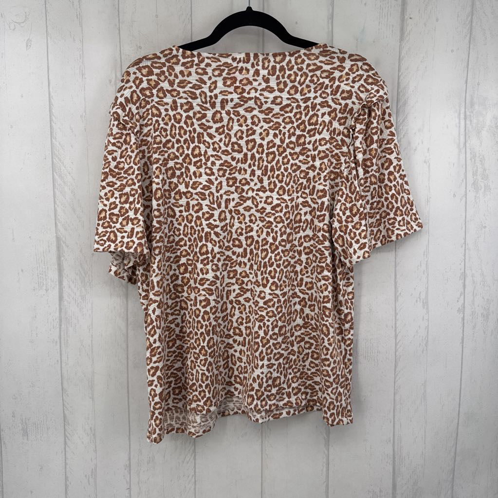 XXL animal print s/s top