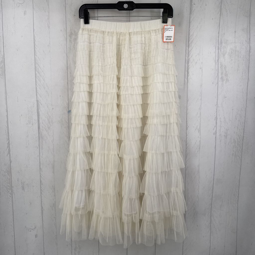M tiered tulle skirt