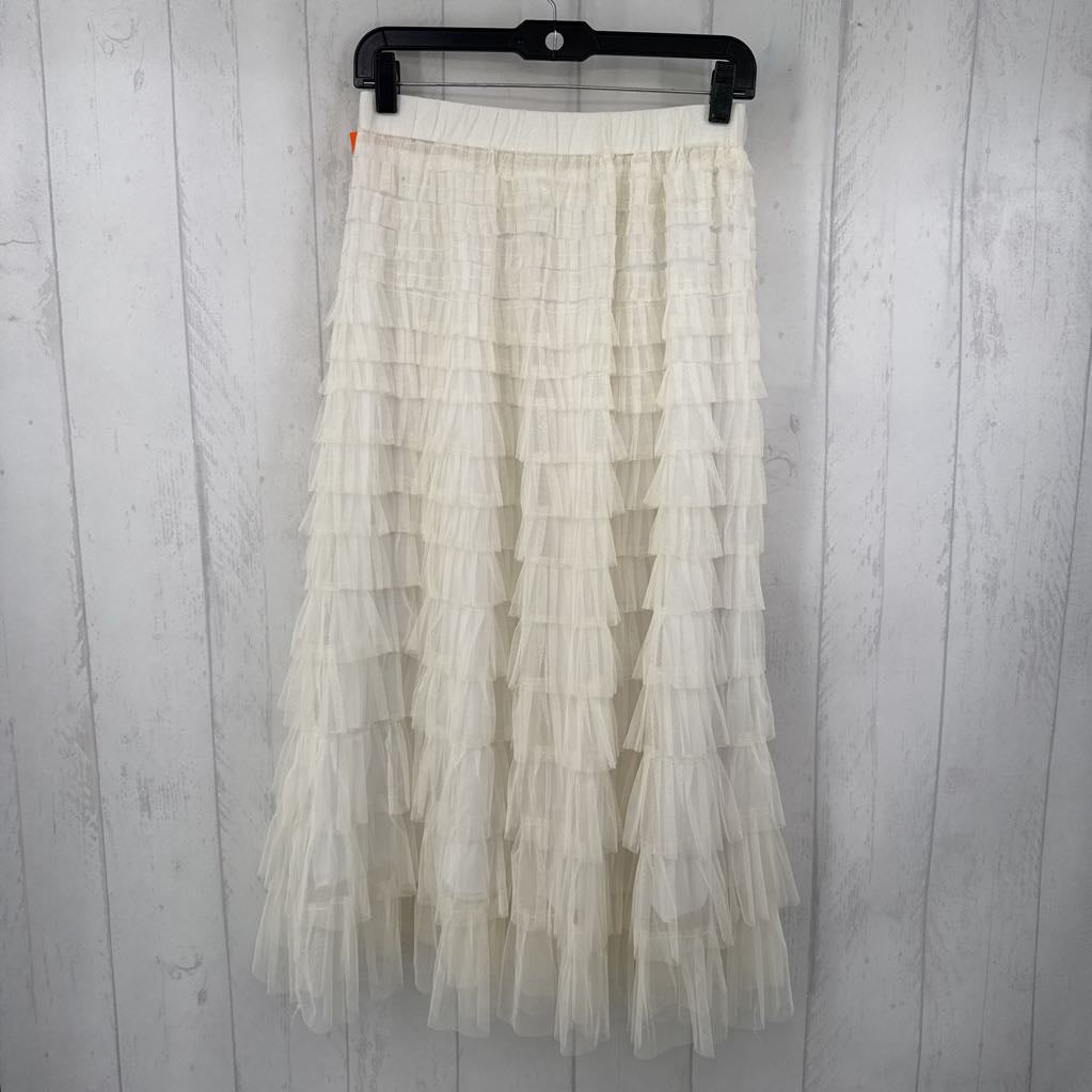 M tiered tulle skirt