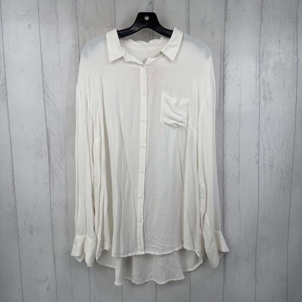 XXL button down l/s top
