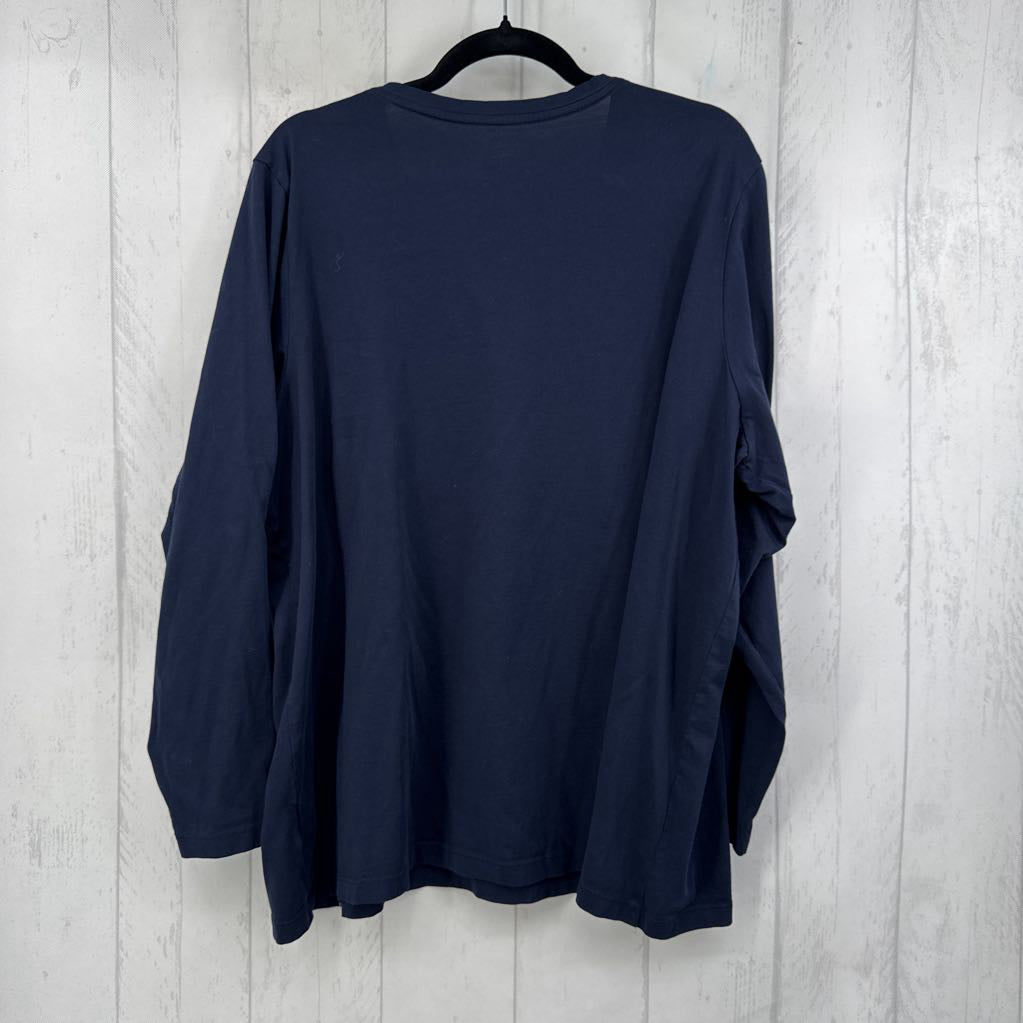 2X v-neck l/s tee