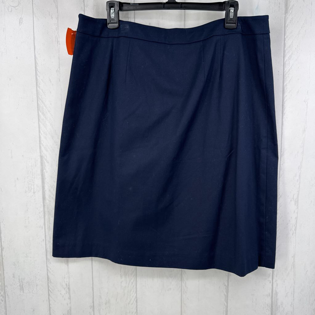 14 twill button front skirt