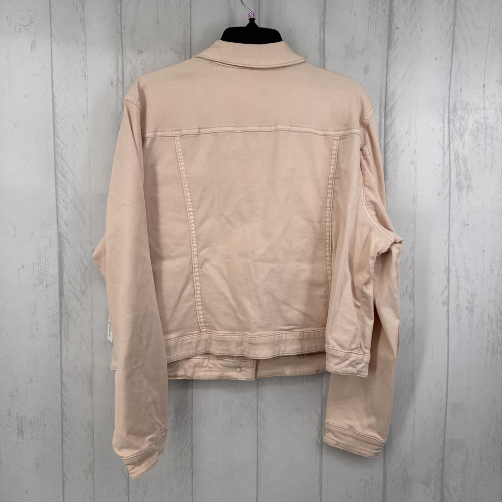 XL distressed jean jacket