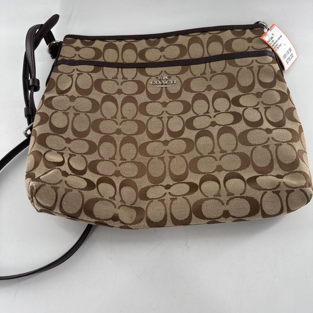 signature canvas crossbody