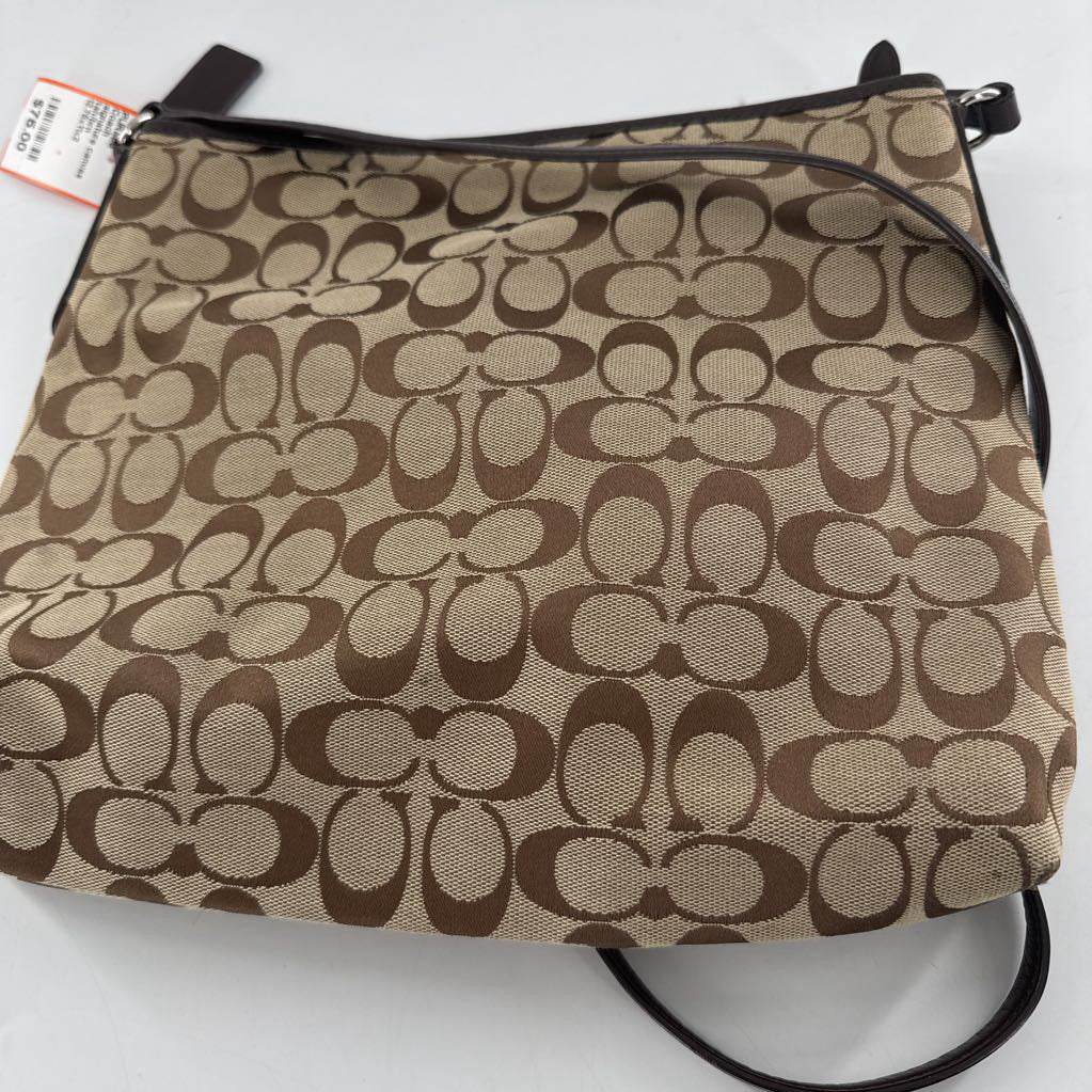 signature canvas crossbody