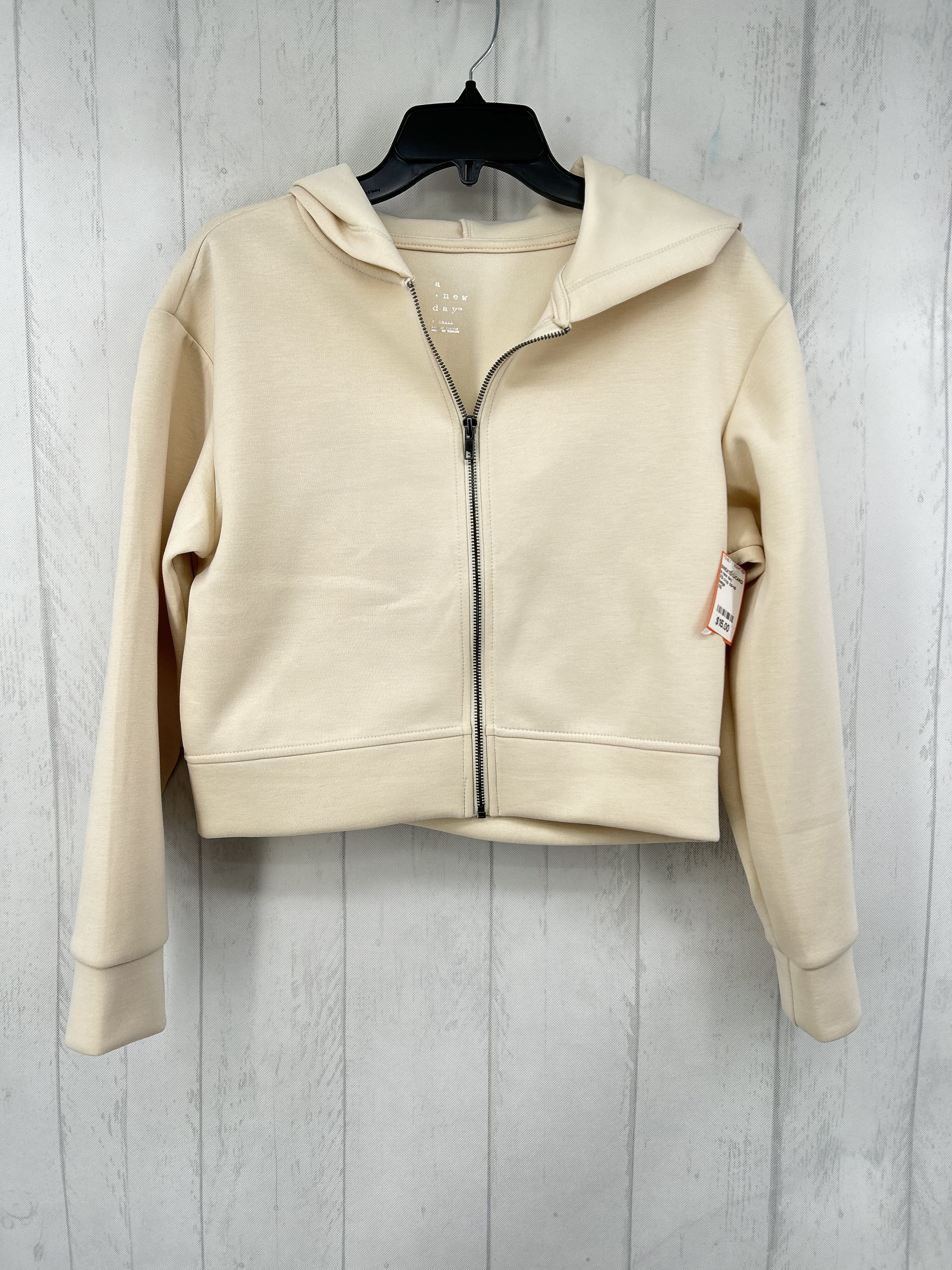 XS crop zip-up sweatshirt