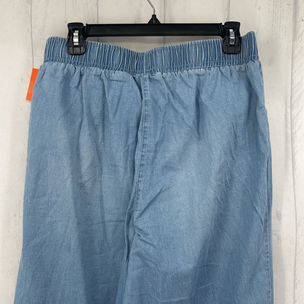 L pull-on wide leg jean