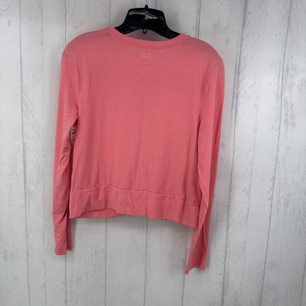 L gathered hem l/s top