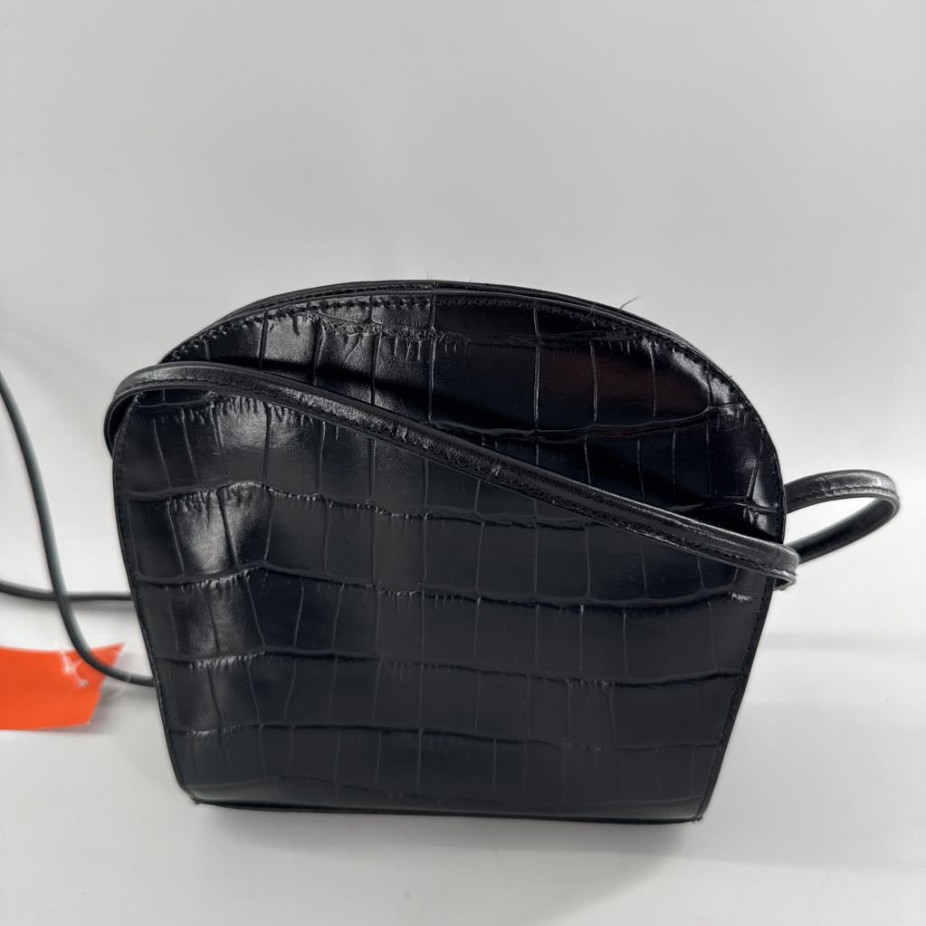 vintage croc embossed crossbody