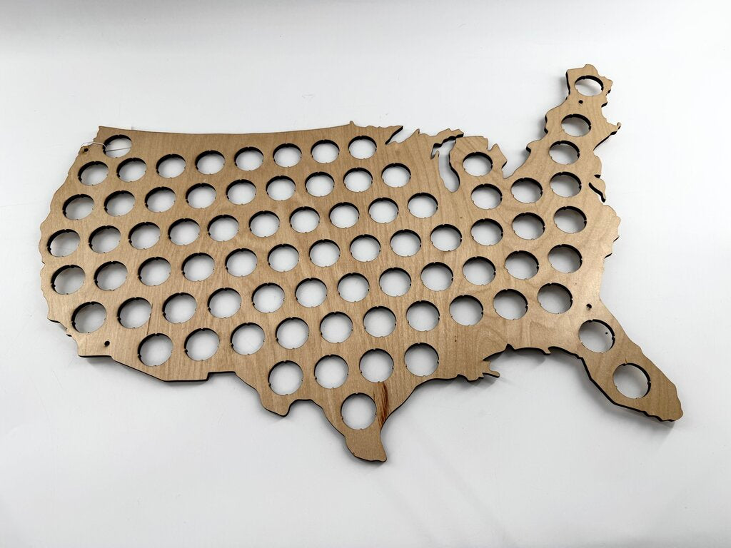 wood bottle cap holder