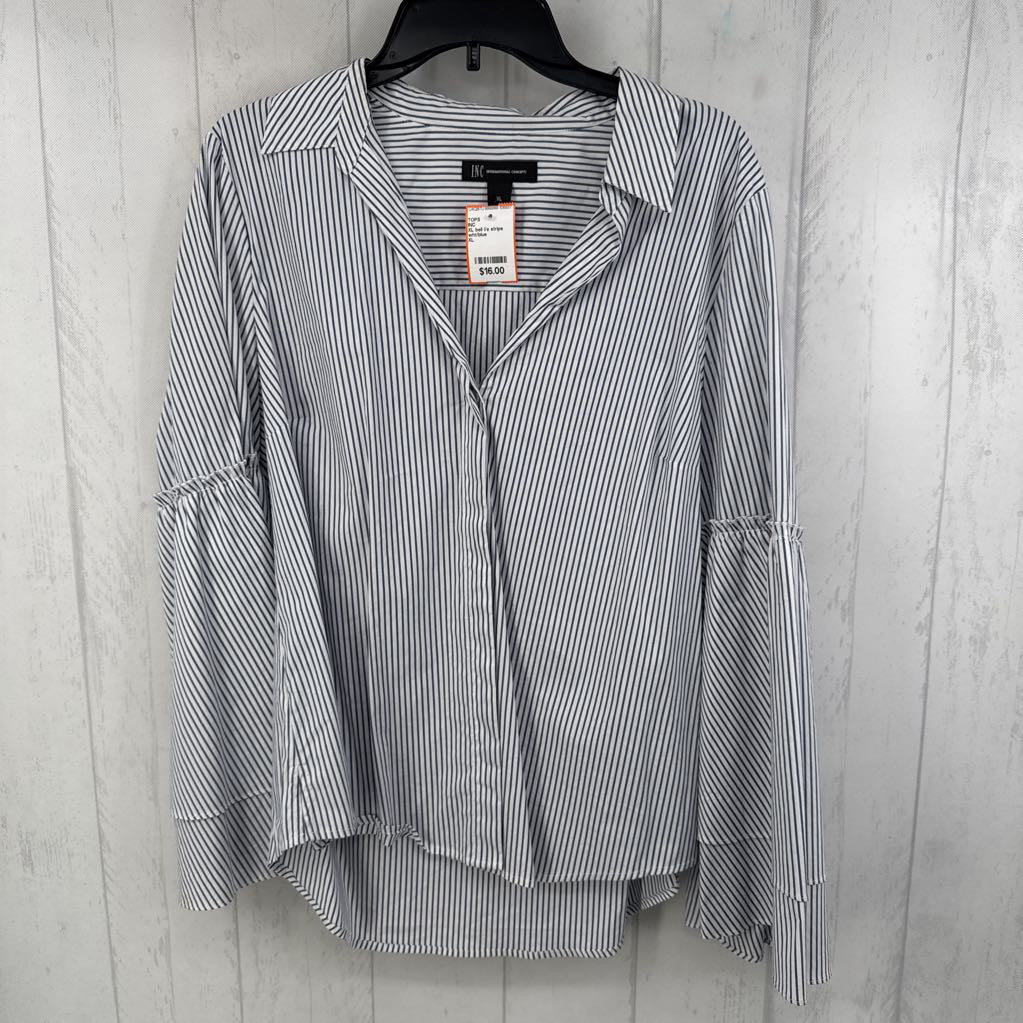 XL bell l/s stripe top