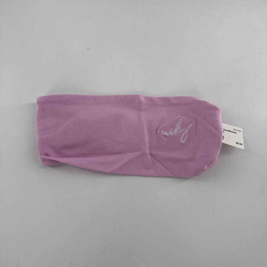 scrunch headband-light pink