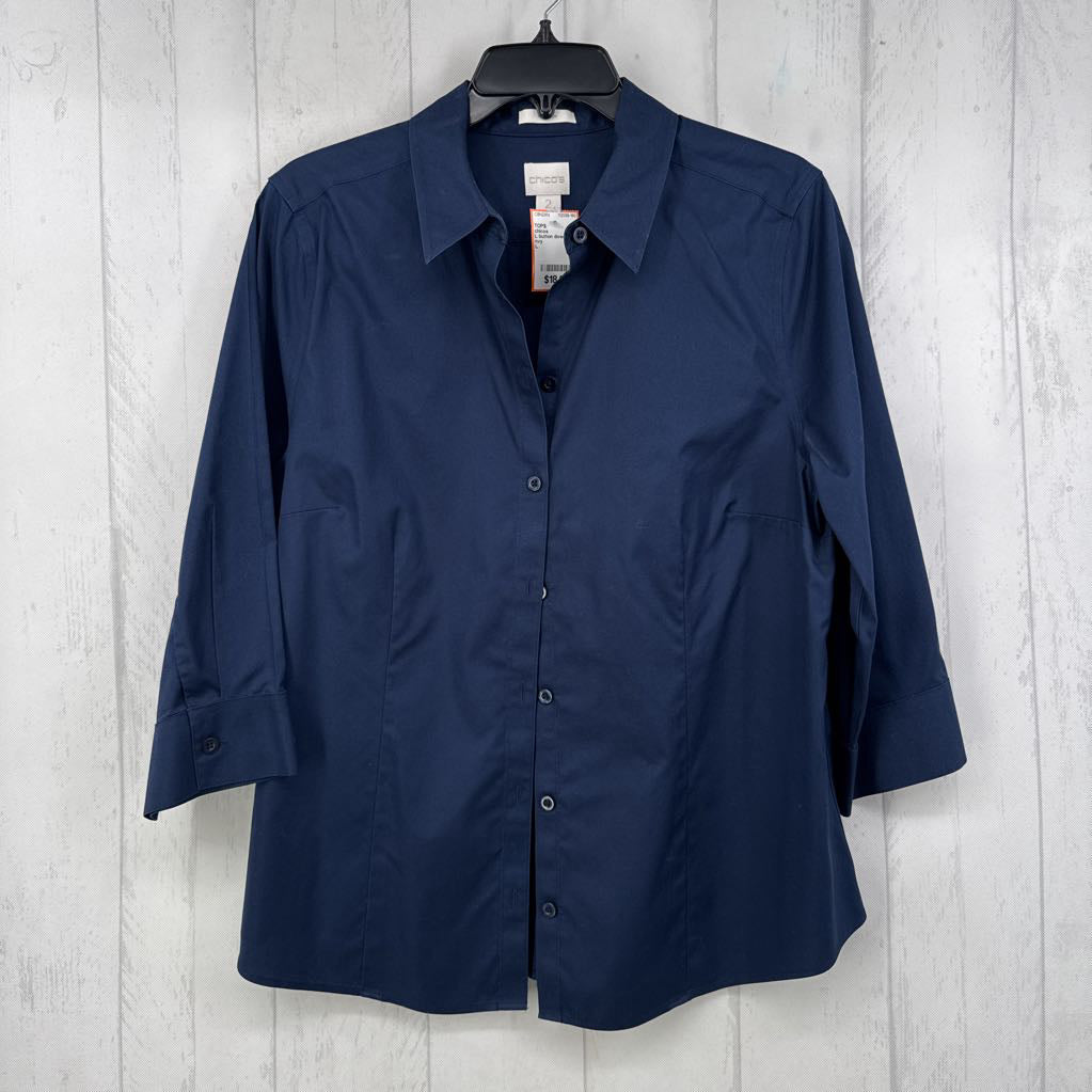 L button down l/s top