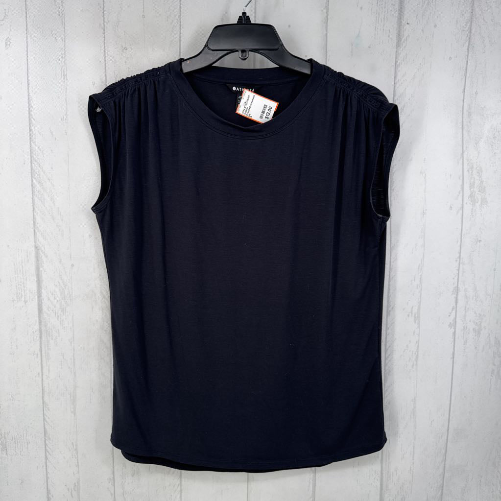 S ruched crewneck tank