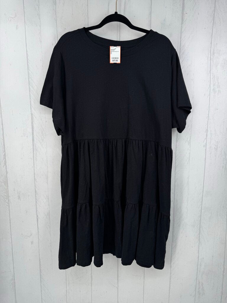 R35 2X tiered s/s dress