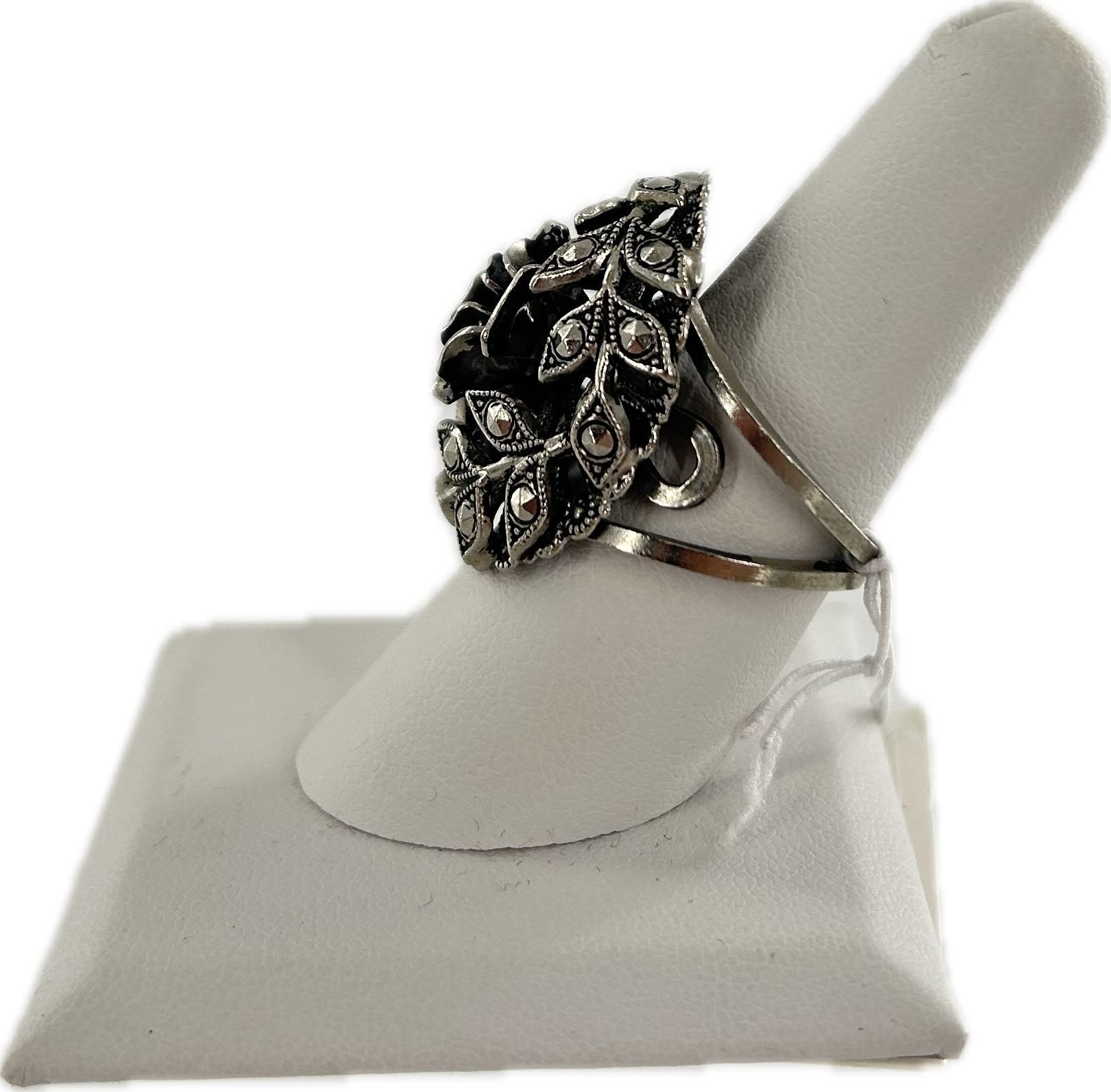 vintage faux marcasite ring